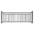 瑞力马（RUILIMA）市政护栏锌钢铁艺护栏城市公路隔离栏防撞道路护栏人行道栏杆 深灰色 定制款式1