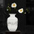 景德镇陶瓷器花瓶插花干花工艺品中式现代家居客厅装饰书房电视柜博古架摆件 雪景冬瓜瓶（不带底座）
