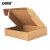 安赛瑞 飞机盒 加厚快递打包扁纸盒纸箱收纳盒 30×20×5cm 100个装空白牛皮色 240038
