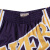 MITCHELL & NESS复古球裤运动裤子男女 Big Face系列 NBA湖人队篮球裤 MN篮球短裤 紫色 S