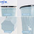 适用垃圾桶大号厨房厨余分类客厅创意宿舍厕所卧室卫生间马桶 中号（2个）蓝+灰