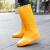 谋福（CNMF）高筒雨靴 防水防滑水靴耐磨工作水鞋 黄色 37-38码 
