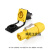 CNLINKO卡侬电源插头3芯显示屏音响防水航空电源连接器插头 竹江 YF24型黄色插头(不带线)