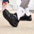 安踏（ANTA）能量环防泼水丨男鞋缓震回弹跑步鞋运动鞋 黑/城堡灰5575-2 6.5(男39)