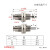 定制小型气动微型迷你气缸针型作用螺纹笔型CJPB6/CDJP2B10/CJ1B4-15B 白色 CDJP2B6-10D