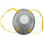 伏兴 呼吸阀防尘防PM2.5雾霾口罩 活性炭防粉尘口罩 杯式口罩头带杯型款10只装