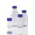 Biosharp 白鲨蓝盖瓶试剂瓶 500ml透明玻璃丝口瓶化学螺口瓶 实验室玻璃瓶带刻度 1000ml 