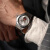 名士【24年龙年】瑞士手表 利维拉系列 月相机械钢带男表 送男友