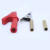 揽福鳄鱼夹5mm专用夹电力测试线配套夹子电气试验线 开口10mm (红色)