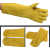 焊兽牛皮电焊手套焊工手套耐磨工业防烫耐高温度焊接手套 手套加套袖一副 L