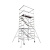 铝合金脚手架活动移动安全爬梯梯笼桥梁施工配件工作平台 脚手架挂梯