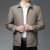 雅戈尔2024年春季新款男式夹克翻领中年时尚简约休闲纯色男装长袖爸爸装 上青 175