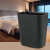 欧润哲 14L黑色方形塑料垃圾桶户外商用卫生间卫生桶厨房垃圾桶直投方桶