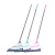 扫把 卫生间刮水器 魔术扫把 扫头发神器  单位把 粉色拼接杆31cm头