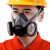 双罐防尘口罩防工业粉尘高效过滤棉煤矿打磨电焊工防护面具口鼻罩 6200橡胶面具1个