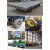 牵引平板拖车箱体式重型拖车厂区拉货防雨棚板车大吨位搬运平板车 平板车配件