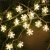 岁艺 LED灯串装饰灯氛围灯小彩灯串灯 LED圣诞雪花暖光 插电款 20米200灯 常亮+八种闪