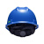 梅思安/MSA V-Gard PE标准型超爱戴帽衬 V型无孔安全帽施工建筑工地劳保男女防撞头盔 蓝色 1顶装 企业专享