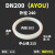 拷贝林硅胶橡胶密封圈/沟槽垫圈胶圈/哈夫节水处理 DN200(AYOU)1只价格