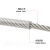 骁铠 304不锈钢包塑钢丝绳包胶塑胶钢丝绳透明带皮钢绞线  外径12mm   100米/卷