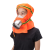 凯安消防面具火灾防毒防烟防火逃生面罩3C过滤式自救呼吸器 披肩通用1个+玻纤毯1张（1.5米）