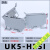 保险端子UK5-HESI导轨式保险接线端子排UK5RD熔断器底座4MM平方 UK5-HESI灰色带220V红灯50
