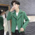 玛萨洛夹克男2020年春秋季新款休闲工装帅气男装外套学生韩版潮流小西装 绿色 M