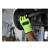 海太尔 0393 轻型机械手套 25cm安全袖口 超纤涂层 荧光绿黑 1副