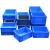 EU周转箱长方形底盘蓝色加厚车载储存物流箱零件收纳配件盒 EU-4322箱-400*300*230mm蓝色