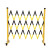 瀚海融科  玻璃钢管式伸缩围栏电力施工绝缘硬质折叠可移动道路隔离防护栏杆 黄黑1.2*2米