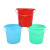 兰诗 DA2160 塑料水桶手提桶加厚水桶 口径35.5*高31cm约20升有盖水桶5个装红色