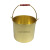 防爆铜桶带盖铜消防桶加油站专用铜桶加厚直型消防铜制油桶 一体成型直型15L