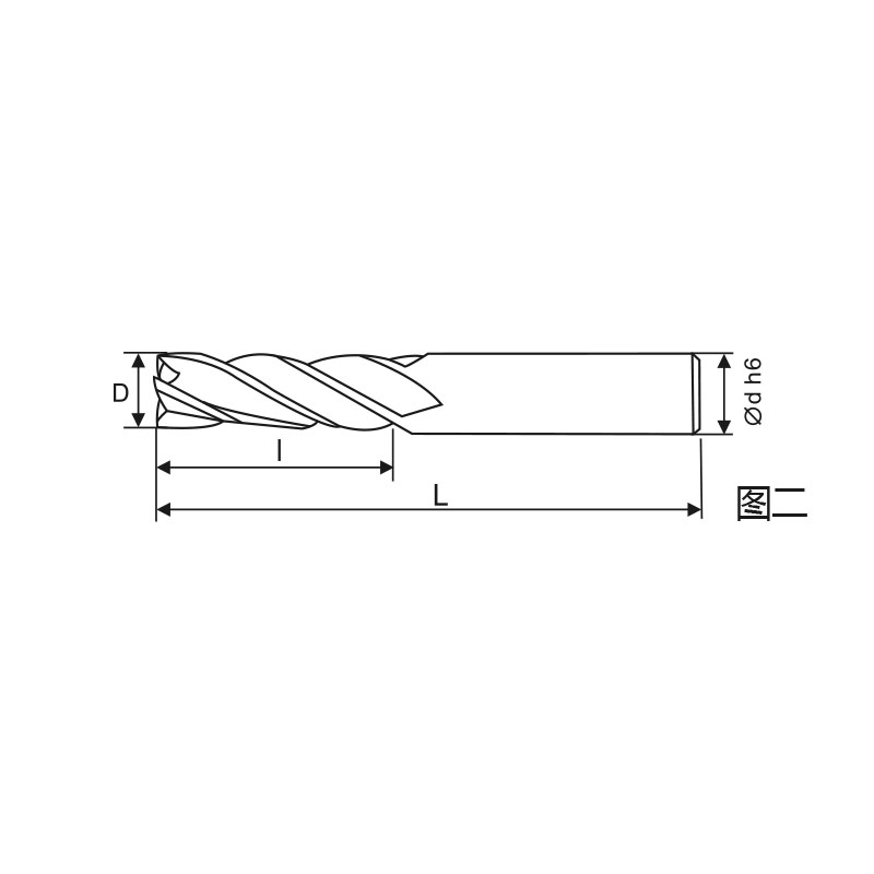 刃天行立铣刀 PGM4040-050S04T30通用加工4刃 平底铣刀 订制品