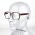 电焊眼镜焊工防打眼护目二保焊透明烧强光墨镜护眼男士 红花架眼镜镜腿带钢丝