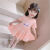 迪士尼（Disney）2024新款女童夏款可爱连衣裙洋气儿童短袖女宝宝裙子韩版公主裙潮 粉红色 120(高质量)