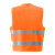 cmcbright 001004O 标准荧光橙粘扣式反光背心安全警示马甲 荧光橙 M 