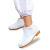 雨鞋白色卫生靴男女低帮水鞋厨房防滑套鞋防水耐酸碱短筒胶鞋 白色 新款低筒雨鞋 36