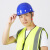 HKNA安全帽工地施工建筑工程盔式领导电工玻璃钢防砸夏季透气头盔定制 盔式ABS透气款（白色）
