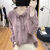 LZML棉麻女装 亚麻高档港风长袖衬衫女士春秋时尚减龄显瘦上衣通勤复 浅紫色 M 90-110斤