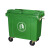 定制定制660升带轮环卫垃圾桶大型挂车桶大号户外垃圾箱市政 660升加厚料-绿色带轮带盖