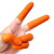 伏兴 FX562 乳胶手指套 耐磨防滑橡胶指套点钞护指套 橘色麻点-29大号 100只装