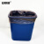 安赛瑞 垃圾分类垃圾袋 （100只装）彩色加厚平口背心垃圾袋55×32cm商用办公垃圾袋 咖色（湿垃圾）27025