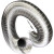 PULIJIE 3寸75mm耐高温排气管不锈钢金属软管防火管排废气管通风管波纹管 75mm6米