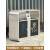适用于户外垃圾桶不锈钢分类大号环卫商用可回收室外收纳筒果皮垃 304小双桶