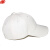 谋福 工作太阳帽 棒球帽 鸭舌帽 户外遮阳帽子 便携式搭扣 可调节 白色-黑帽檐