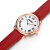 Folli Follie芙丽芙丽 女士手表红色简约时尚镀玫瑰金牛皮石英手表WF16R013S