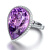 米莱珠宝19.17克拉紫水晶戒指 18K金镶嵌1.05克拉钻 彩色宝石 15个工作日高级定制