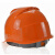 海华（HAIHUA）高强度电力安全帽 工地工程施工 领导头盔 免费印字A3 橙色 旋钮式调节
