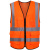 林盾（LINDUN）反光背心施工工地反光马甲骑车反光衣可清洗工程反光服安全防护服夜间反光 橘布PVC口袋
