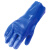 橡胶手套劳保耐油防滑耐磨水产杀鱼防水耐酸碱全胶皮手套 （2双）蓝色磨砂止滑浸塑 男士大码手套批发